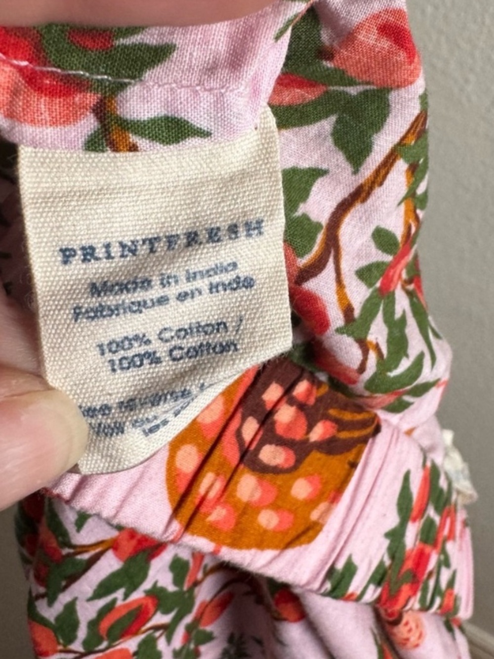 Print Fresh Hen House Organic Cotton Pajama Set Short Sleeve & Pants Pink Size S - Picture 16 of 16